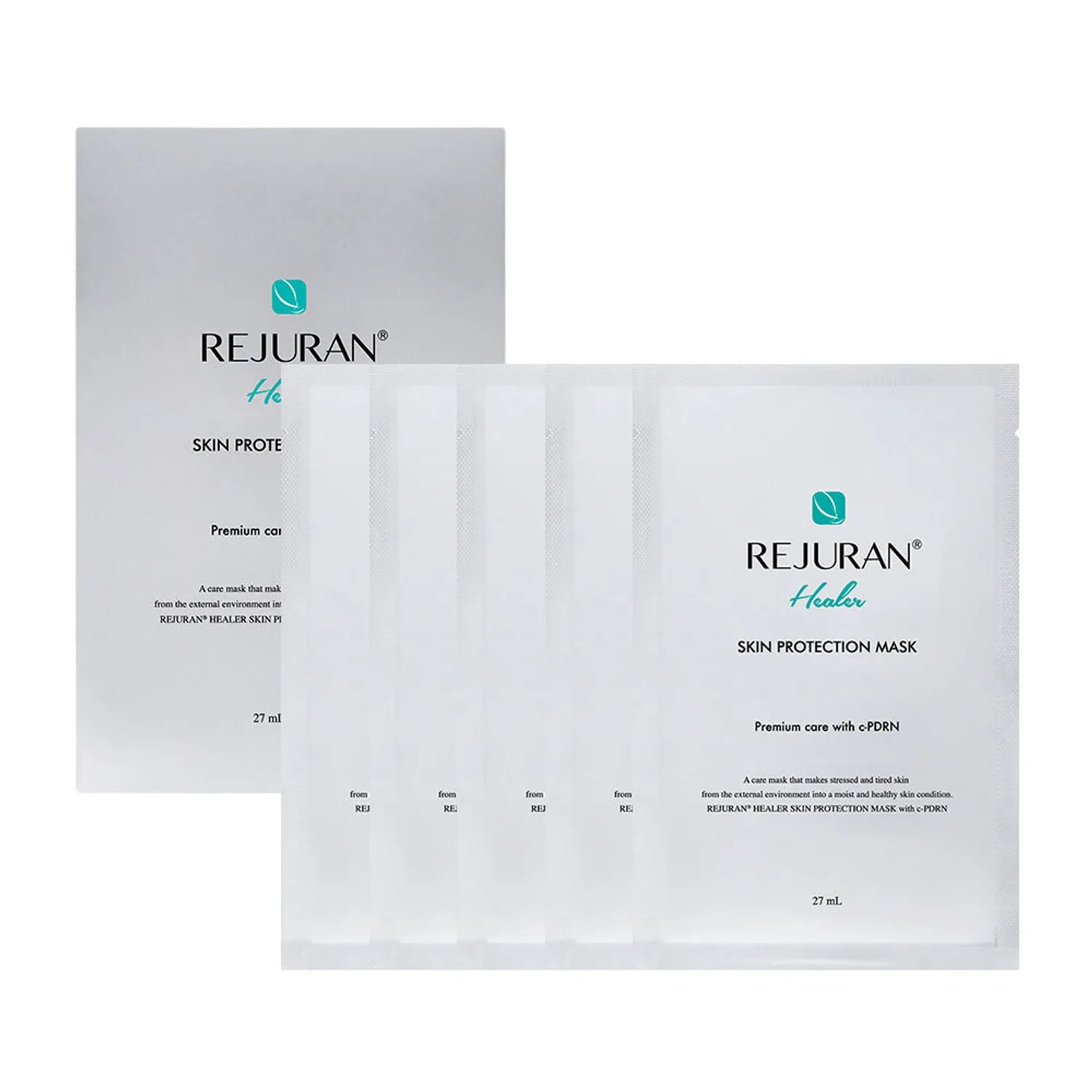REJURAN Skin Protection Mask with c-PDRN, Premium Care 5 Sheets