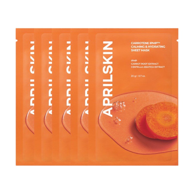Aprilskin 胡蘿蔔IPMP水分鎮靜面膜 (5片) - Beautitu.com