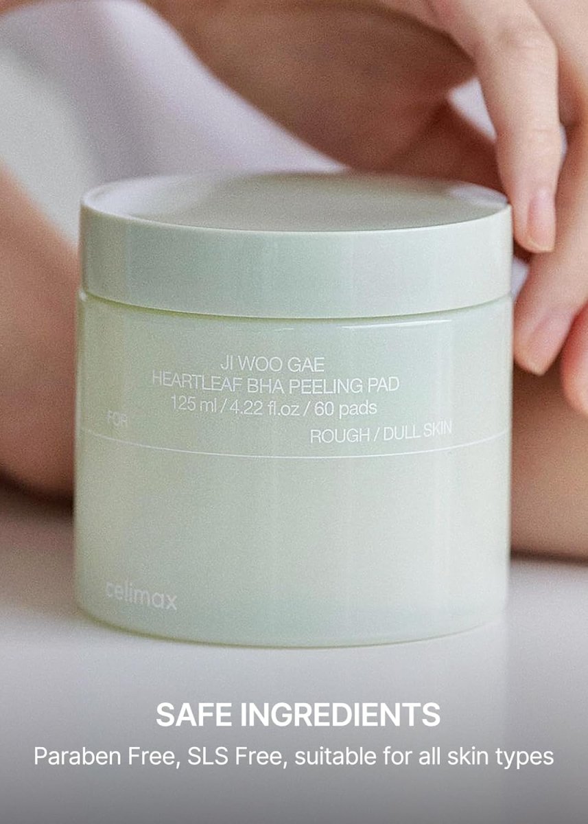 Celimax Ji Woo Gae 魚腥草BHA去角質爽膚棉片 60片裝 - Beautitu.com