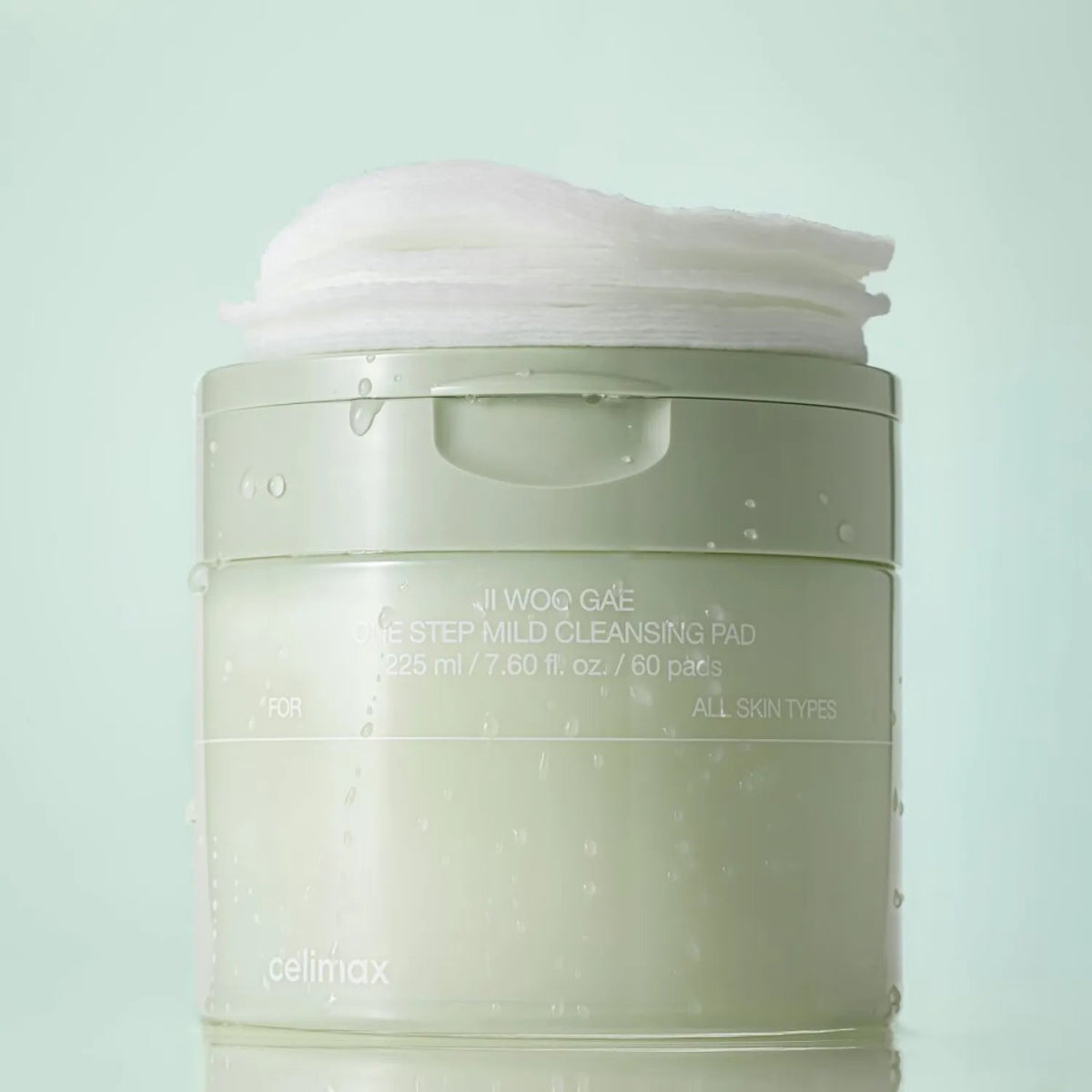 Celimax JIWOOGAE 温和保濕舒緩卸妝潔膚棉 60片 - Beautitu.com