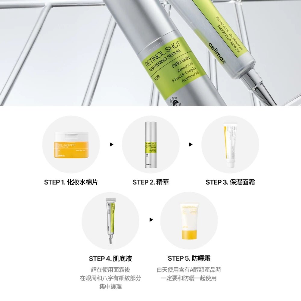 celimax The Vita A 視黃醇淡紋緊緻微晶精華 30ml - Beautitu.com