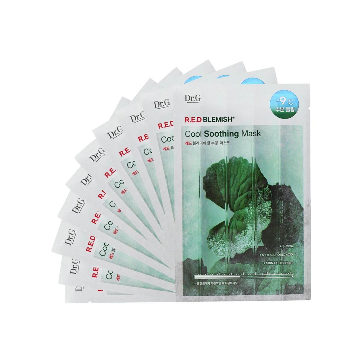 Dr.G R.E.D 淨修護冰感舒緩面膜 10片裝 - Beautitu.com