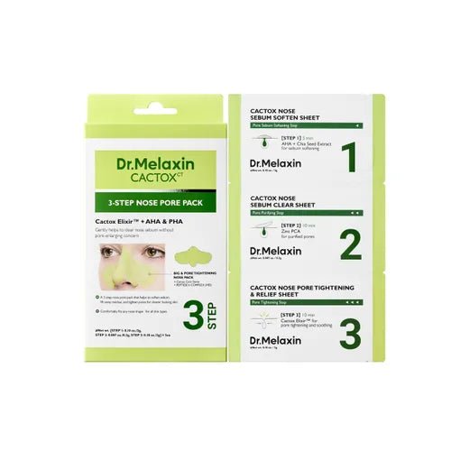 Dr.Melaxin CACTOX 去黑頭收毛孔3步套裝 (可用三次) - Beautitu.com