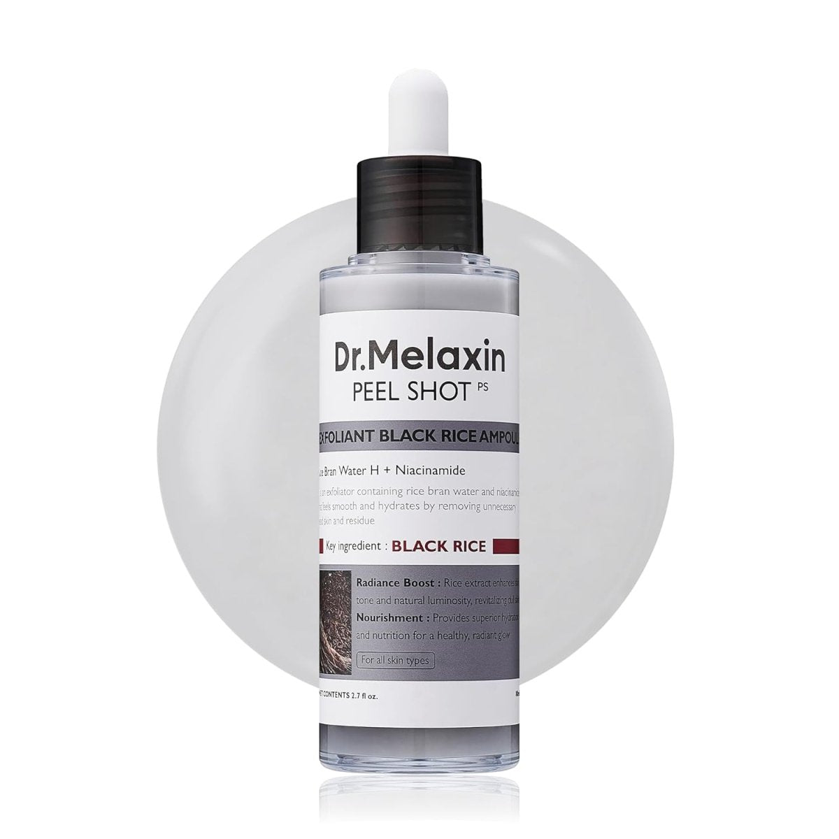 Dr.Melaxin Peel Shot 黑米去角質柔膚精華 80ml - Beautitu.com