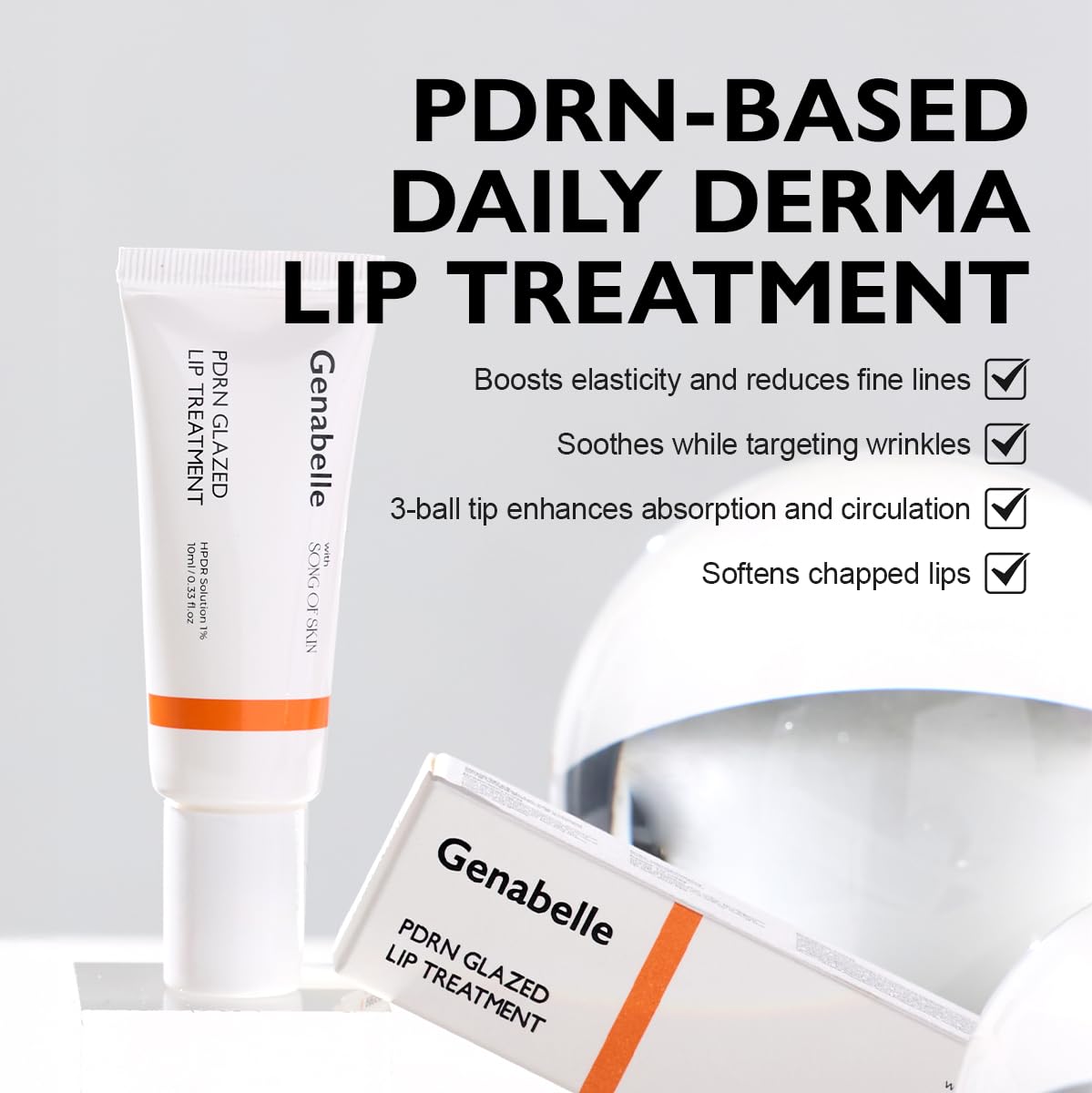 Genabelle PDRN 保濕豐滿潤唇膏 10ml - Beautitu.com