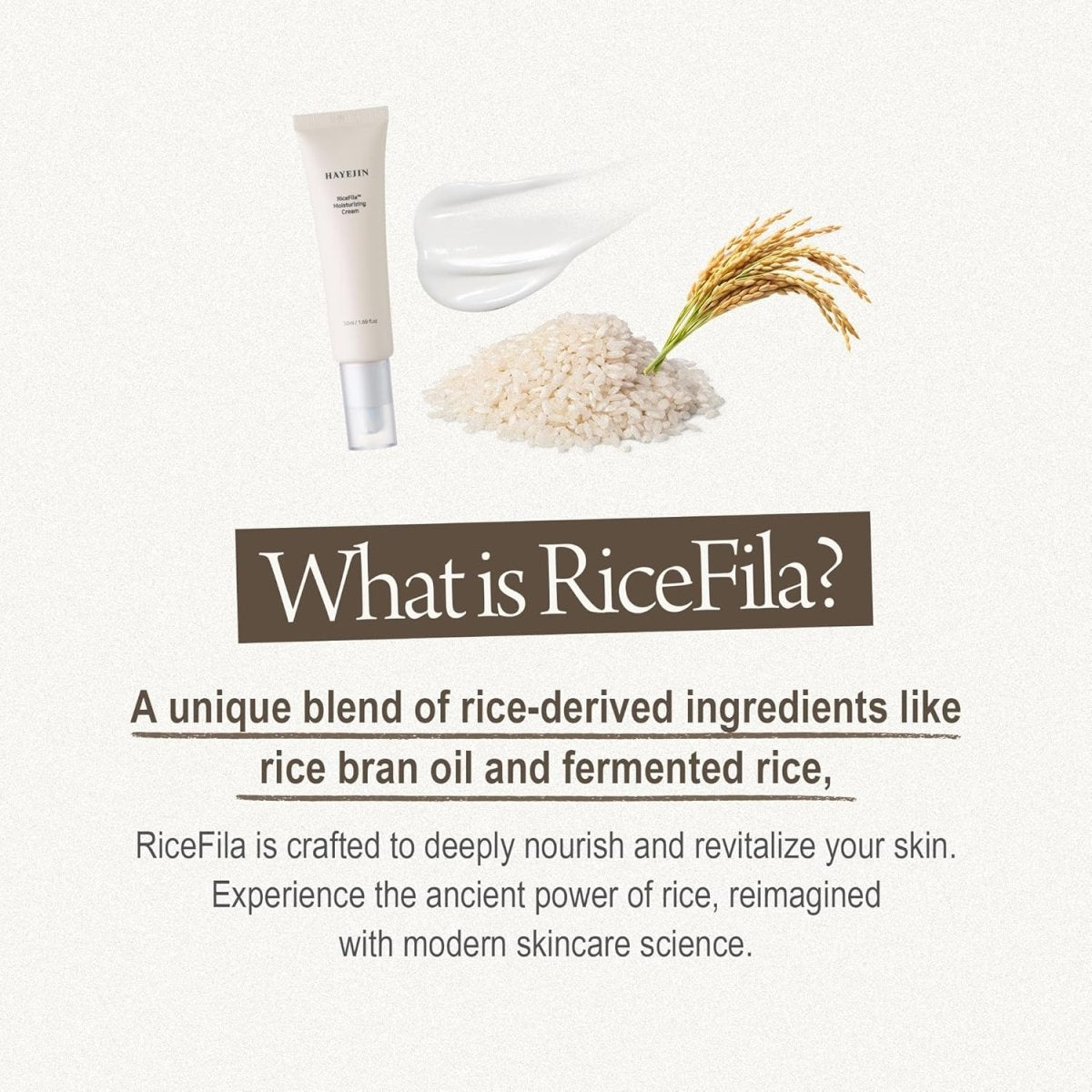 HAYEJIN RiceFila 50hr持久純素保濕霜 50ml - Beautitu.com