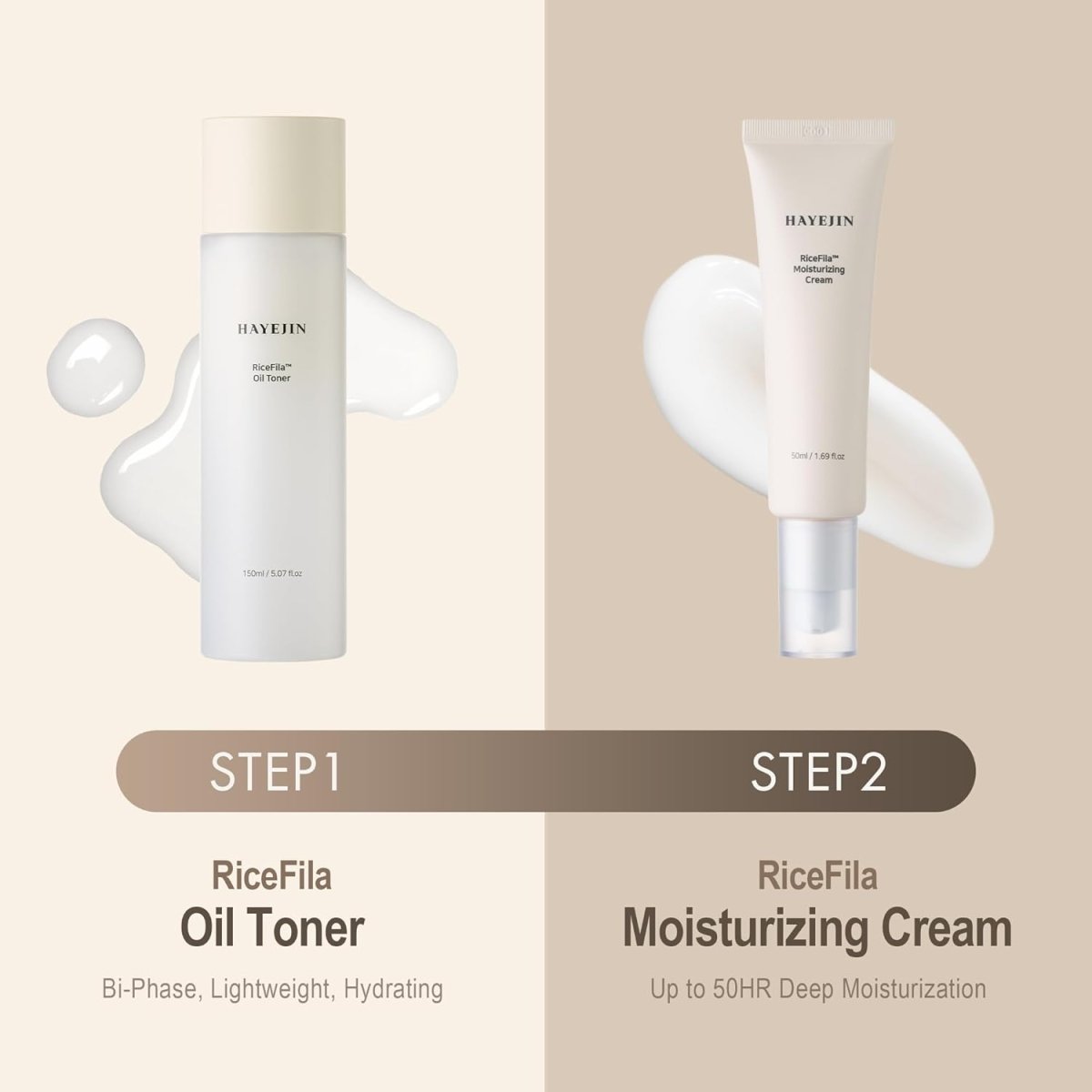 HAYEJIN RiceFila 50hr持久純素保濕霜 50ml - Beautitu.com