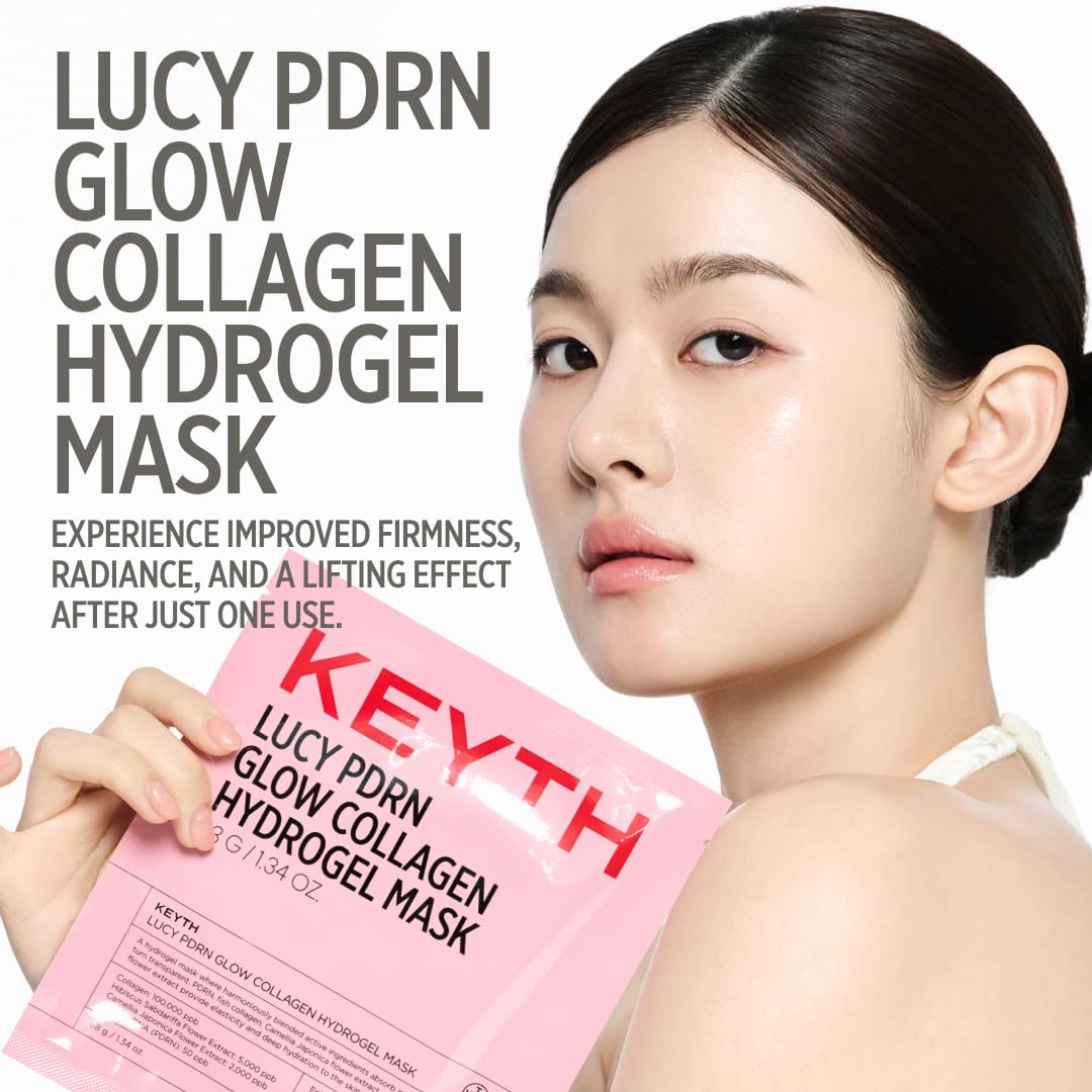 KEYTH LUCY PDRN 亮澤膠原蛋白水凝面膜 4片 - Beautitu.com