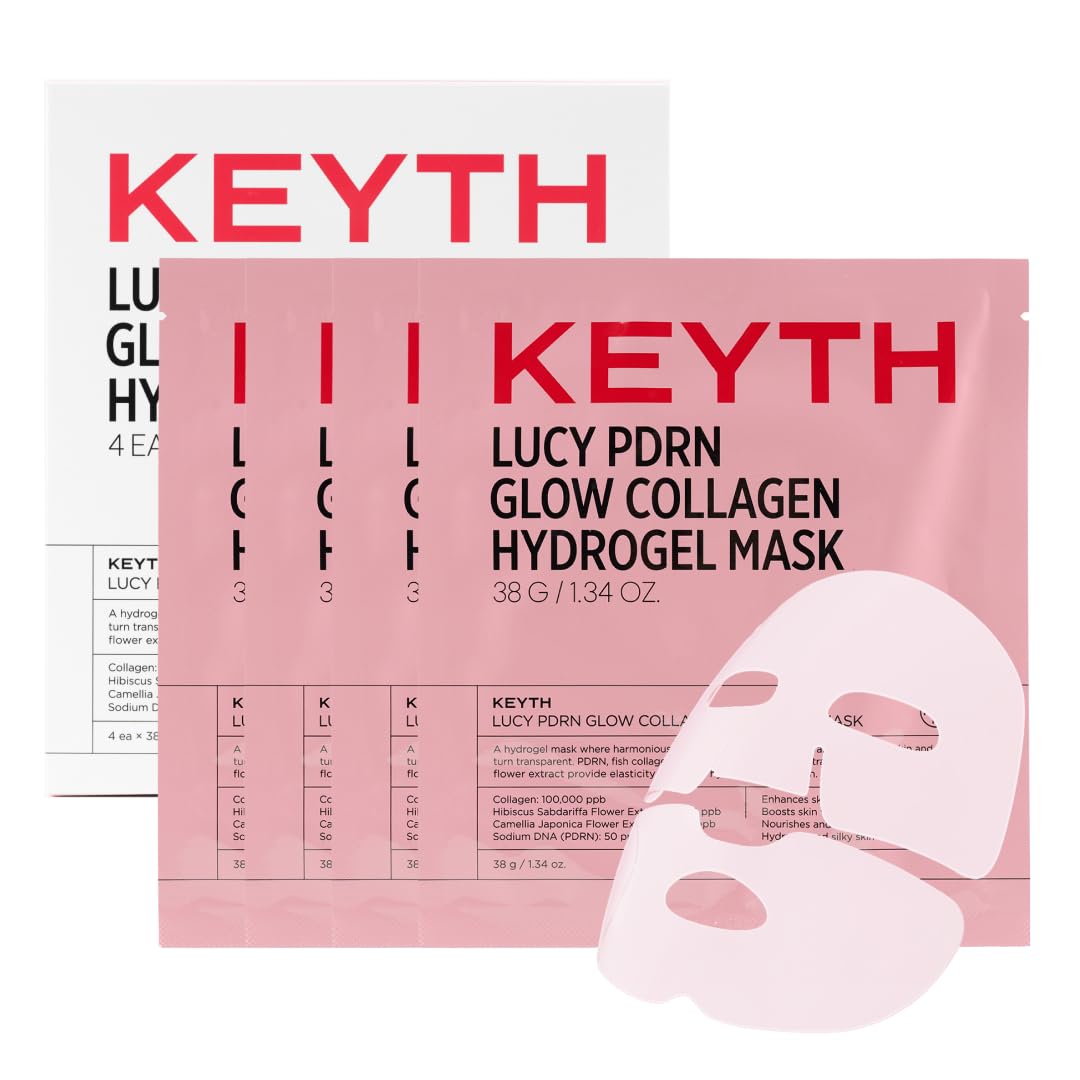KEYTH LUCY PDRN 亮澤膠原蛋白水凝面膜 4片 - Beautitu.com