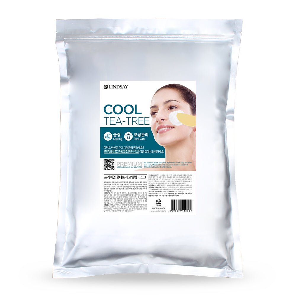 Lindsay 美容院專用面膜軟膜粉 (茶樹 Cool Tea Tree) 1KG 密封拉鍊Zip Bag 裝.