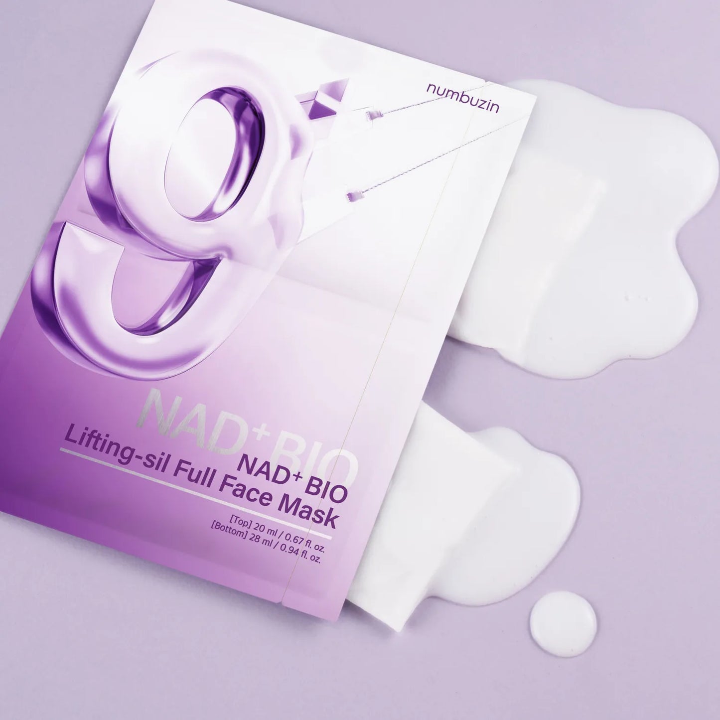 numbuzin | No. 9 NAD+ Bio提拉緊致全效面膜4片裝 (+Fabric Lifting Band) - Beautitu.com