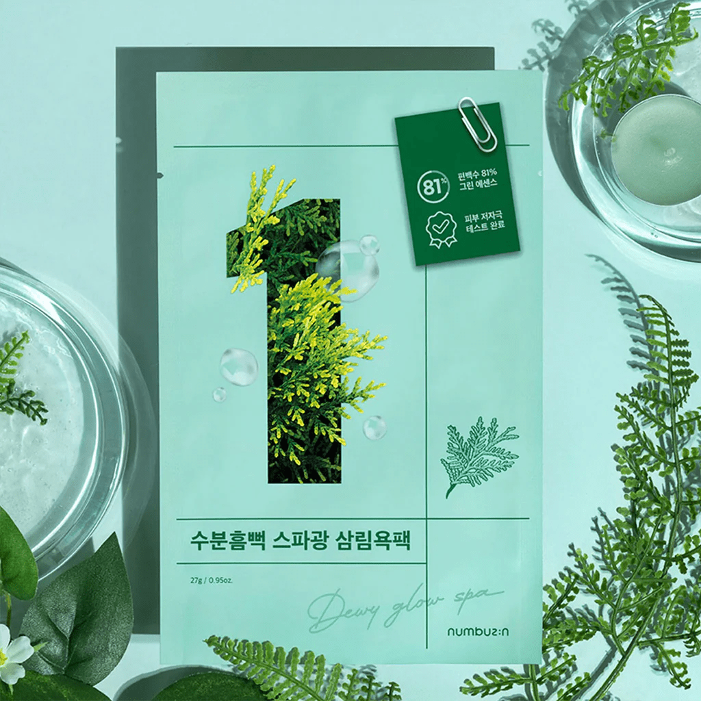 numbuzin | No.1 舒緩保濕 SPA 海藻面膜 一盒四片 (27ml x 4片) - Beautitu.com