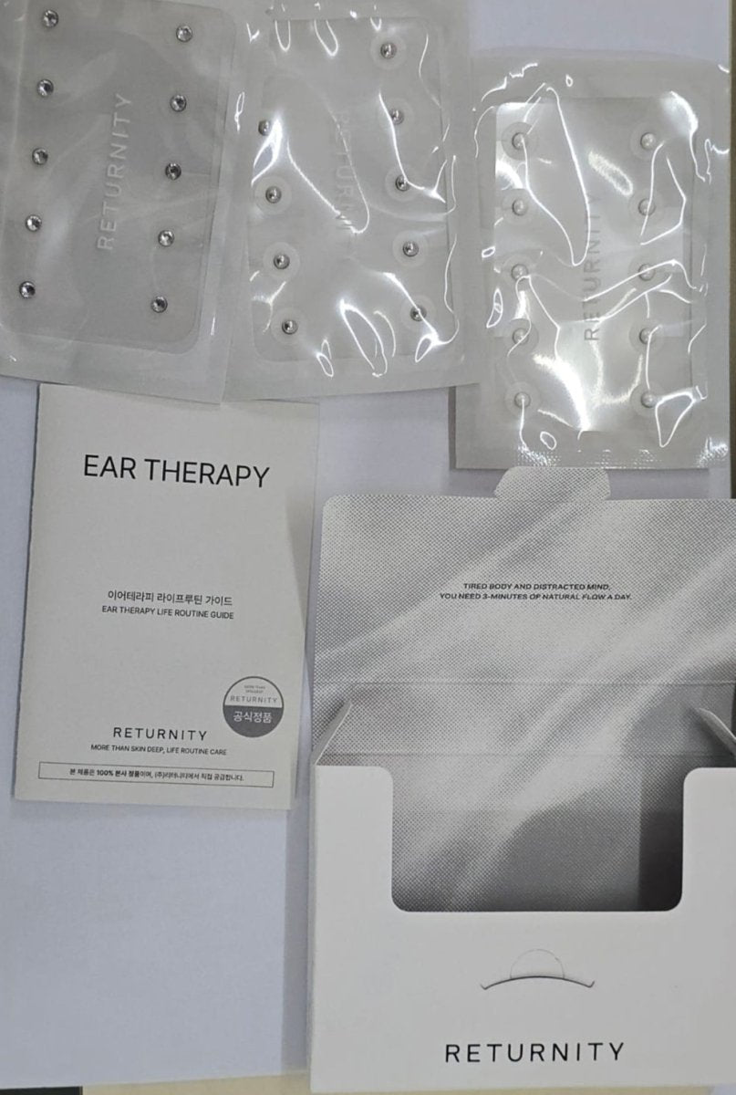 RETURNITY Ear Therapy Patch 耳療穴位貼 (1 銀 + 1 水晶 + 1 珍珠) 每片10粒 - Beautitu.com