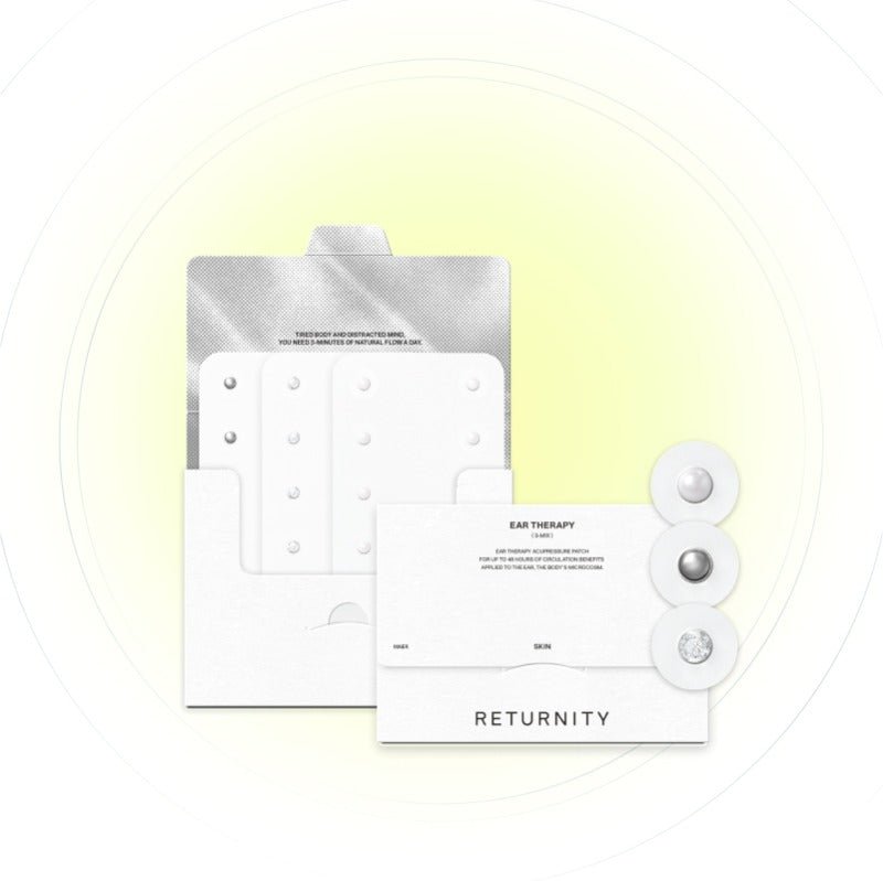 RETURNITY Ear Therapy Patch 耳療穴位貼 (1 銀 + 1 水晶 + 1 珍珠) 每片10粒 - Beautitu.com
