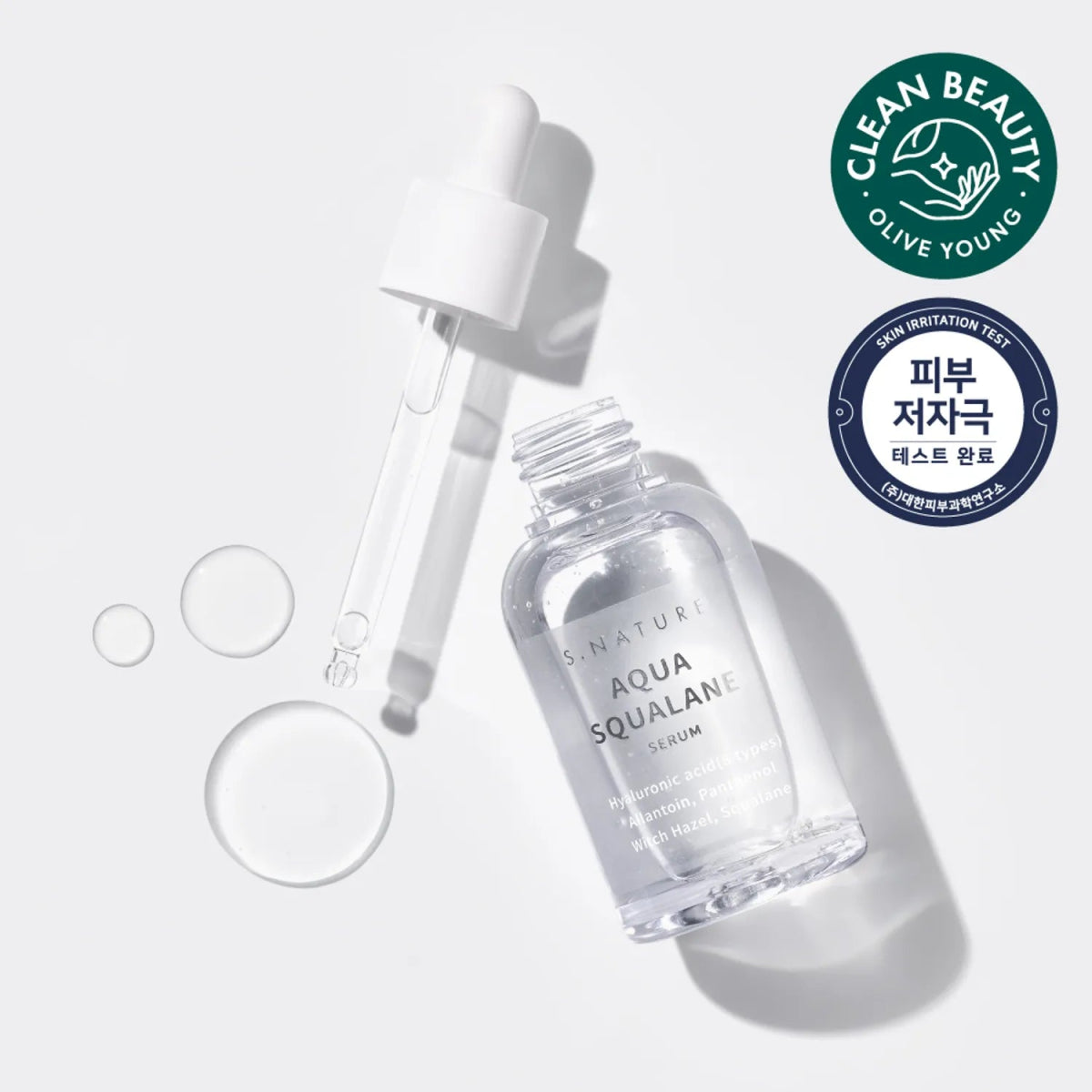 S.NATURE Aqua Squalane Serum 天然角鯊烷保濕精華 50ml - Beautitu.com