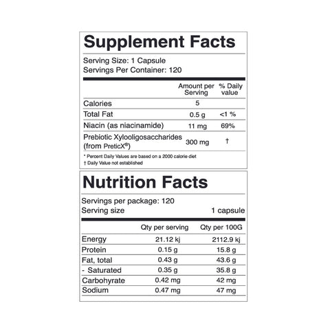 TONIK Prebiotic Capsules gut's natural microorganisms 消化 益生元 腸道健康