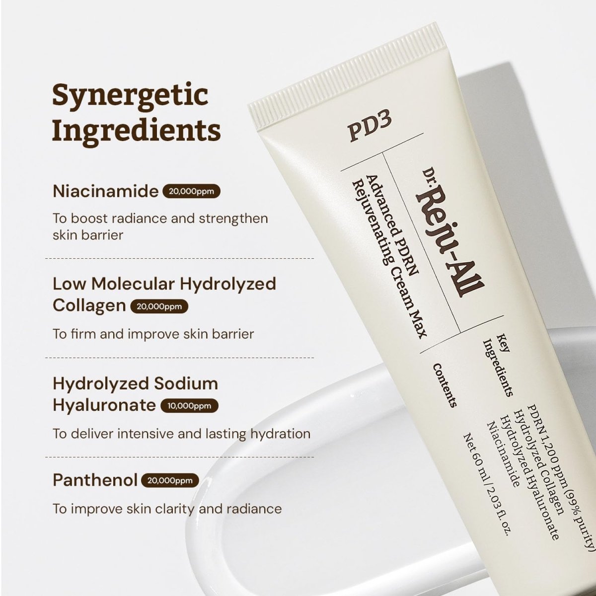 最新Version Dr. Reju - All 醫美級麗珠蘭成份高濃度PDRN再生修復霜 20g - Beautitu.com