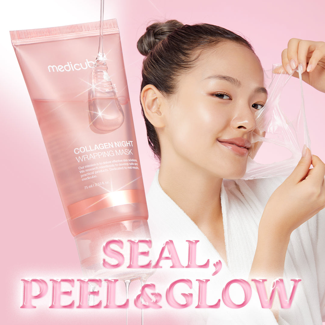 Medicube Collagen Night Wrapping Mask seal peel & glow