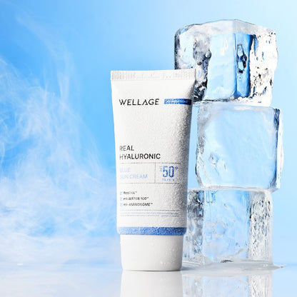 WELLAGE Real Hyaluronic Blue Sun Cream SPF50+ PA++++ 50ml — 2
