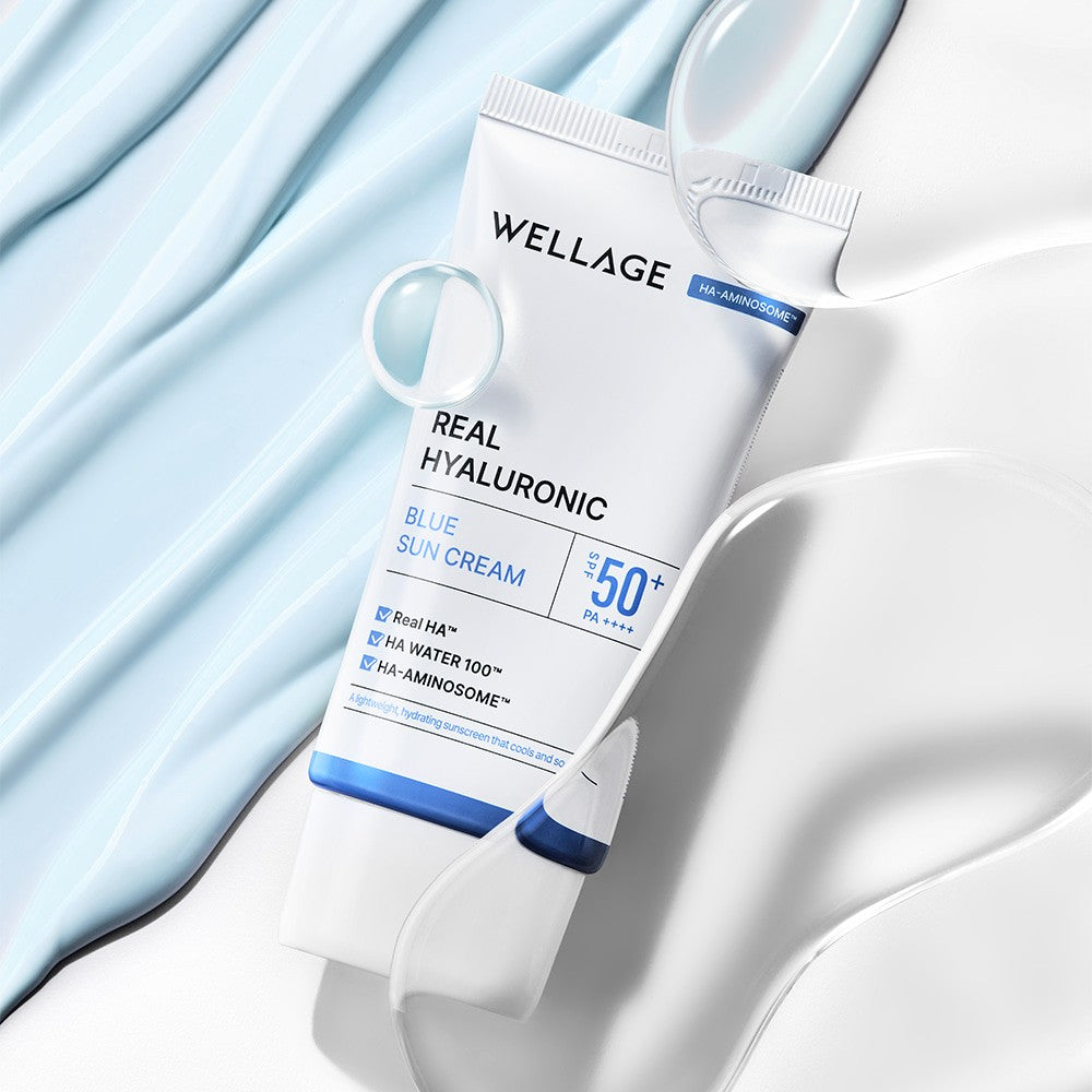 WELLAGE Real Hyaluronic Blue Sun Cream SPF50+ PA++++ 50ml — 4