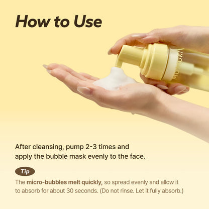 MUMUKI Honey Banana BDRN Bubble Mask 150ml