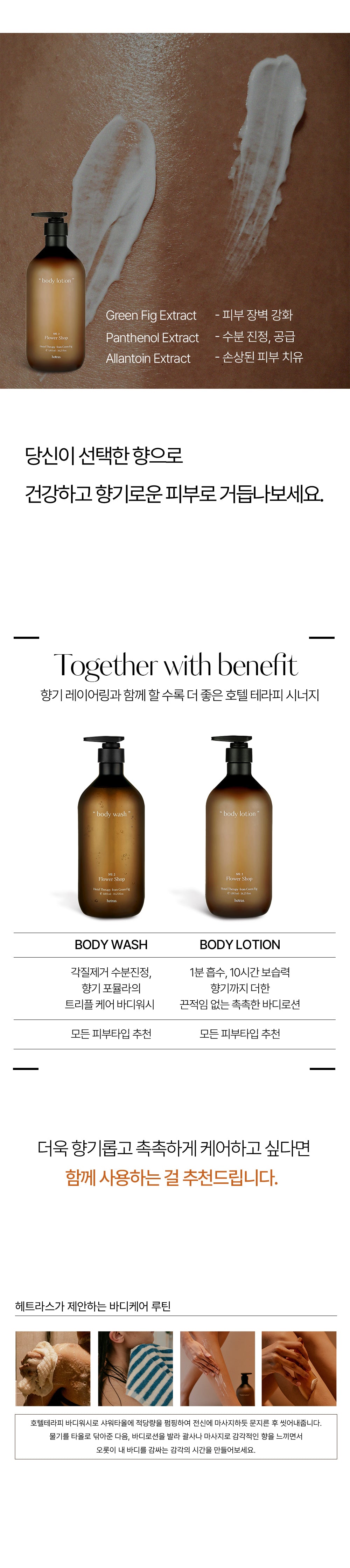 大容量～韓國 hetras Hotel Therapy Body Lotion 酒店級香療身體保濕乳液 1013ml – 7種香味選擇