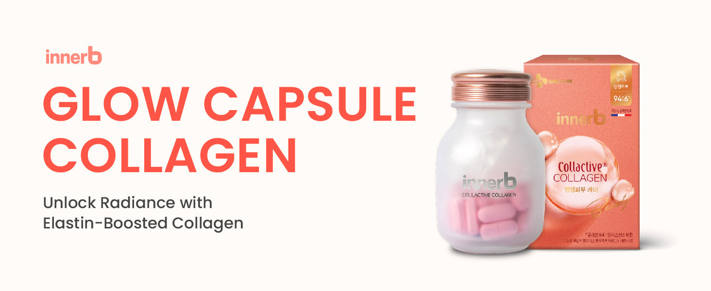 Innerb Glow Capsule Collagen Firm Skin Elasticity Korean Skin Care Supplement Elastin Vitamin C