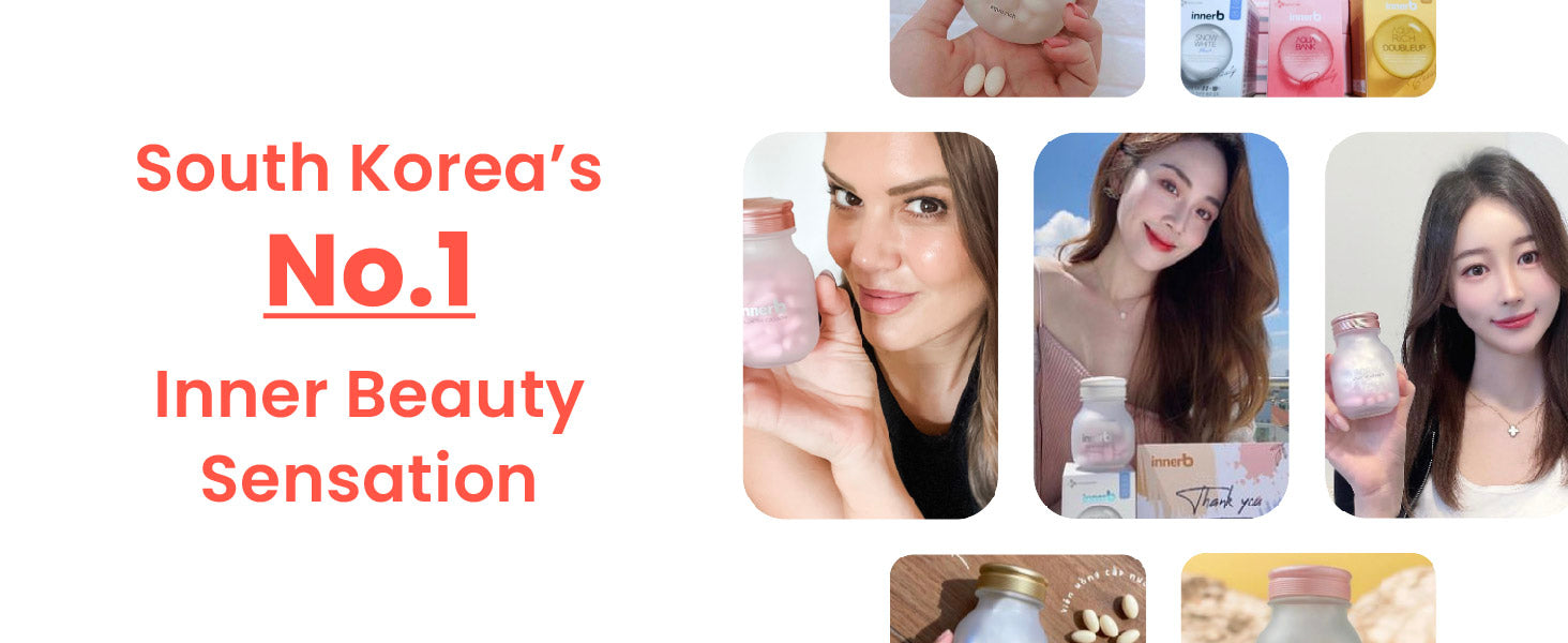 Innerb Glow Capsule Collagen Firm Skin Elasticity Korean Skin Care Supplement Elastin Vitamin C
