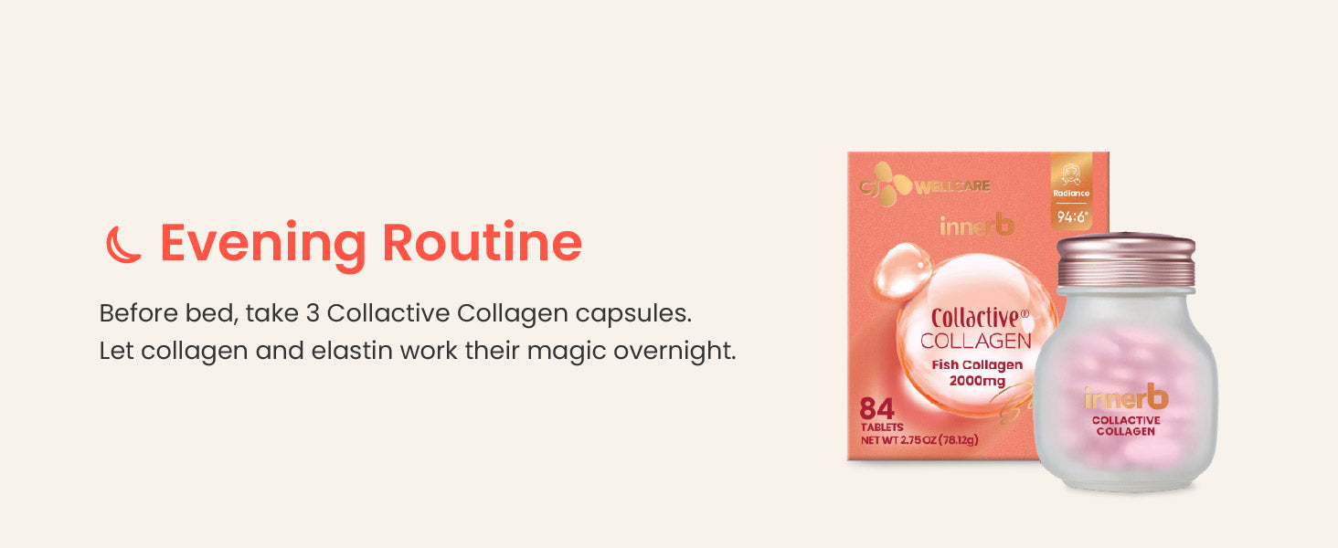 Innerb Glow Capsule Collagen Firm Skin Elasticity Korean Skin Care Supplement Elastin Vitamin C