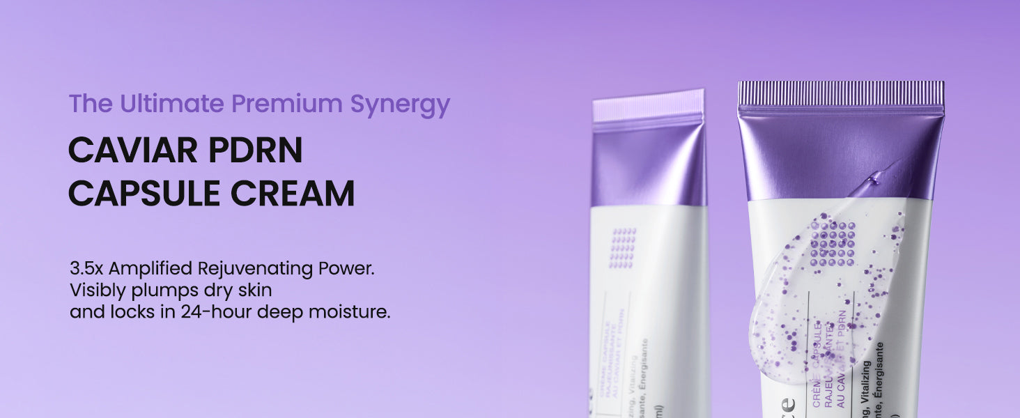 THE ULTIMATE PREMIUM SYNERGY, CAVIAR PDRN CAPSULE CREAM. 3.5x Amplified Rejuvenating Power.
