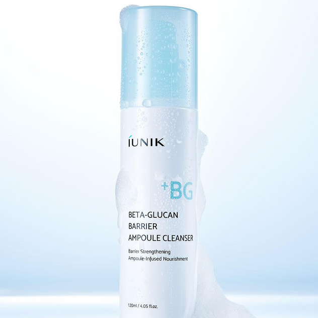 iUNIK β-葡聚醣屏障安瓶潔面乳 120ml