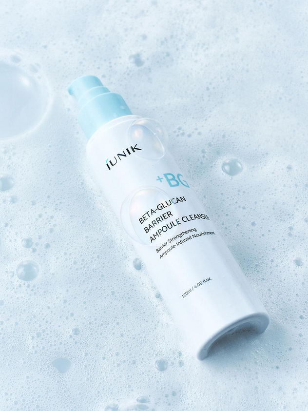 iUNIK β-葡聚醣屏障安瓶潔面乳 120ml