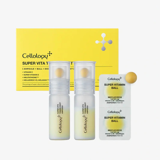 Cellology SUPER VITA淨白能量精華一盒(膠囊*4 & 精華2瓶)