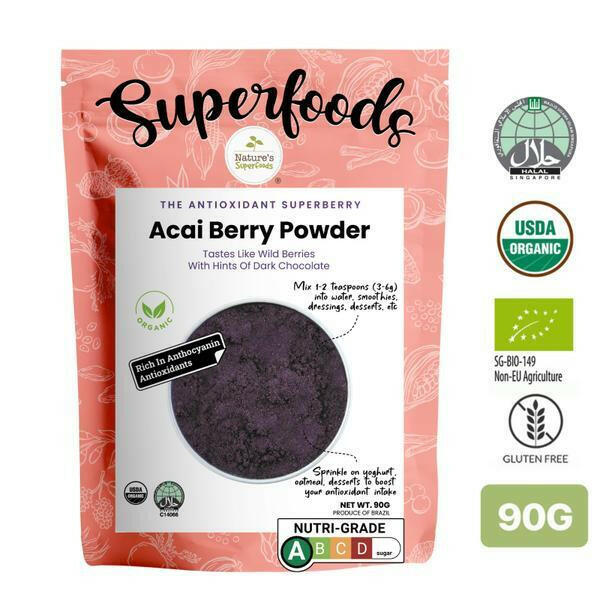 Nature's Superfoods | 有機凍乾巴西莓粉 90g - Beautitu.com