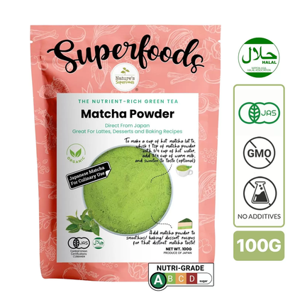 Nature's Superfoods | 日本京都 100% 有機抹茶粉 100g - Beautitu.com