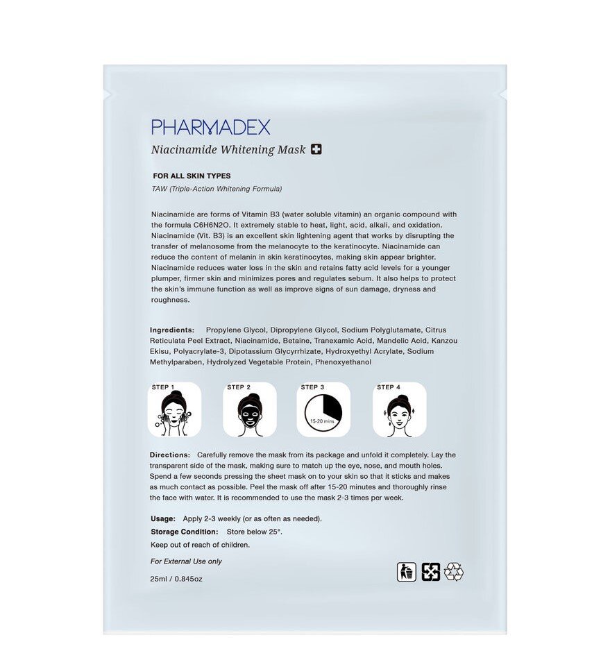 Pharmadex TAW Niacinamide Whitening Mask