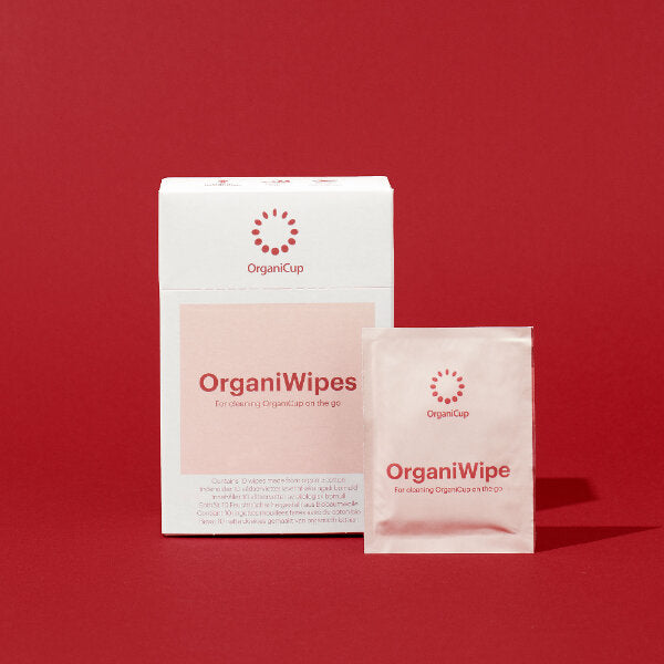 OrganiCup | OrganiWipes 月亮杯清潔濕巾（10片獨立包裝） - Beautitu.com