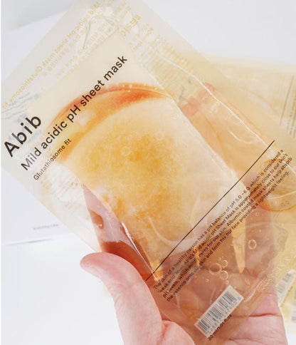 Abib 弱酸性穀胱甘肽美白抗氧淡斑面膜 30ml x 10片 - Beautitu.com