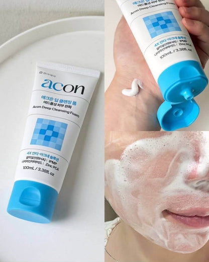 Acon 水楊酸深清淨化粉刺抗菌抗痘潔面 100ml - Beautitu.com