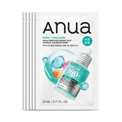 Anua PDRN 透明質酸膠囊 100 精華液面膜組 10片裝 - Beautitu.com