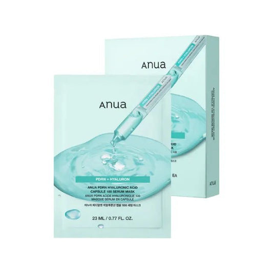 Anua PDRN 透明質酸膠囊 100 精華液面膜組 10片裝 - Beautitu.com