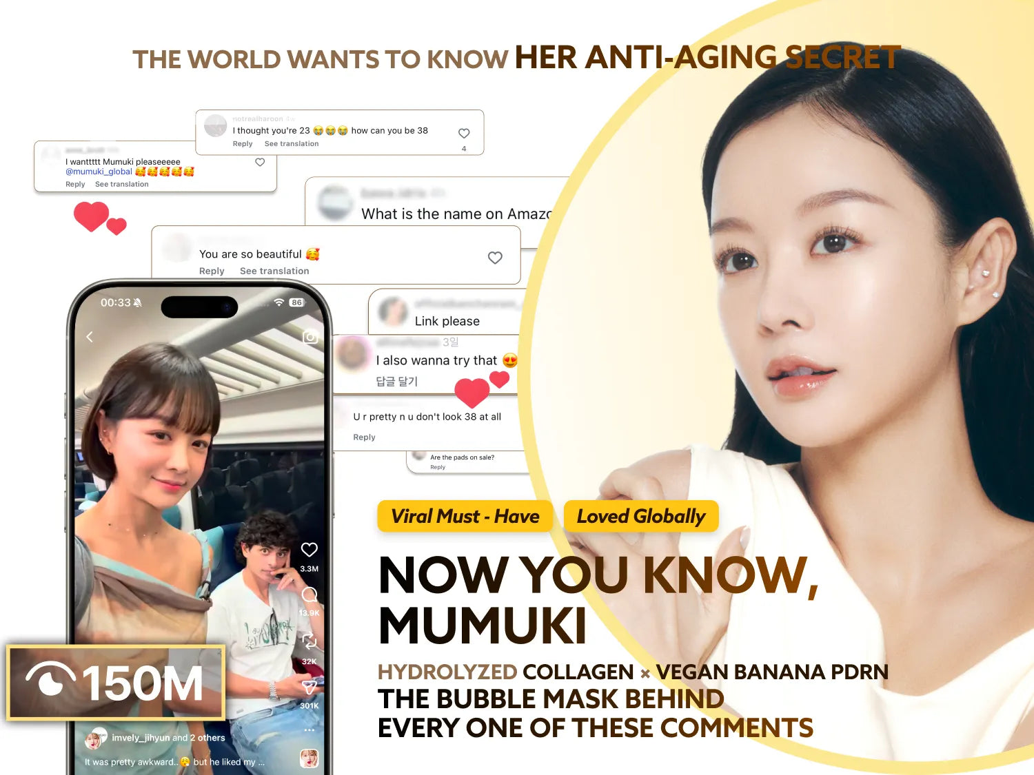 MUMUKI Honey Banana BDRN Cream Mist 100ml