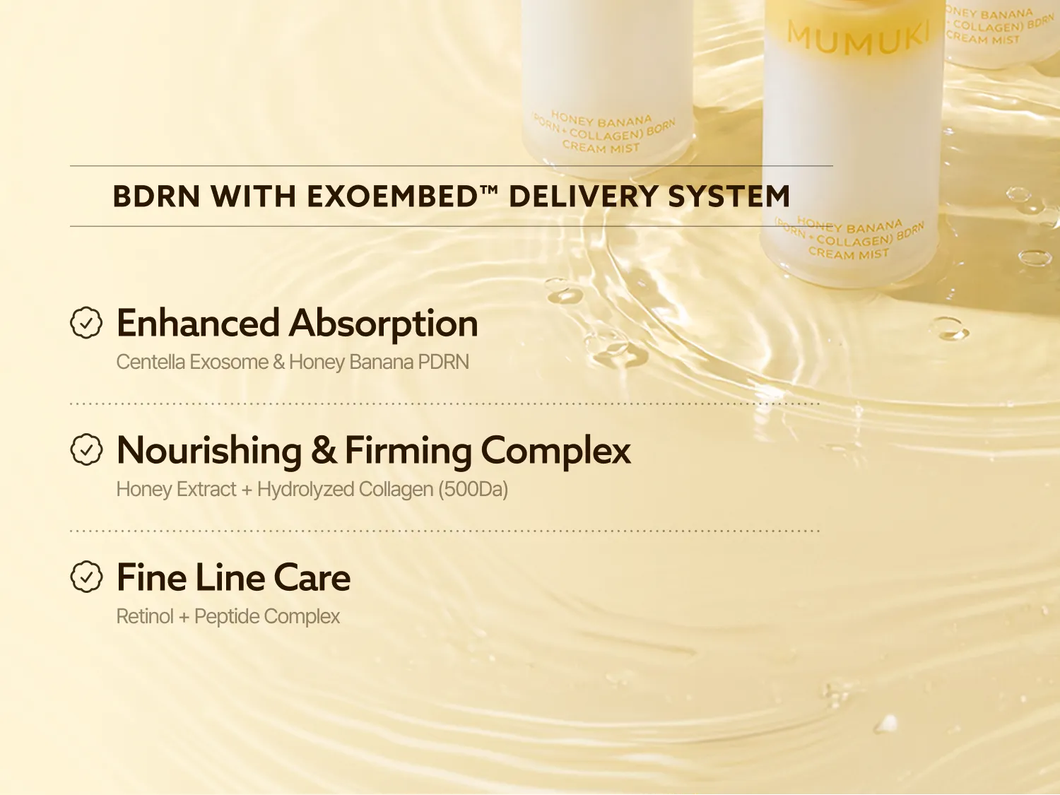 MUMUKI Honey Banana BDRN Cream Mist 100ml