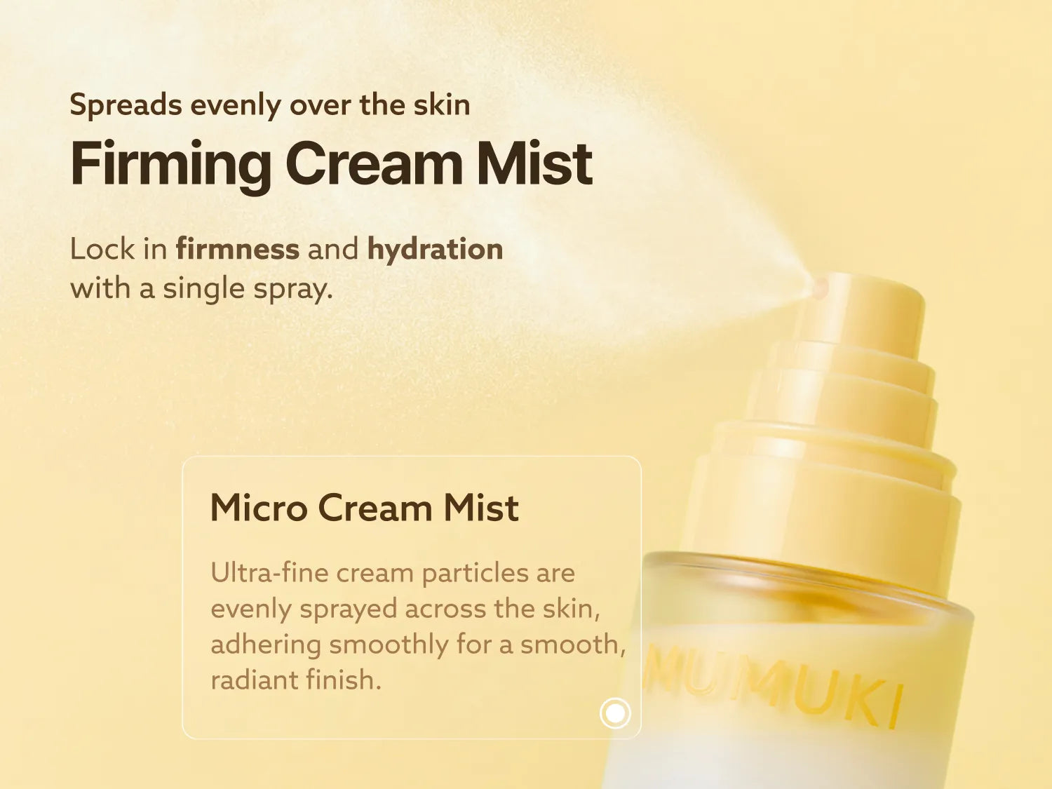 MUMUKI Honey Banana BDRN Cream Mist 100ml