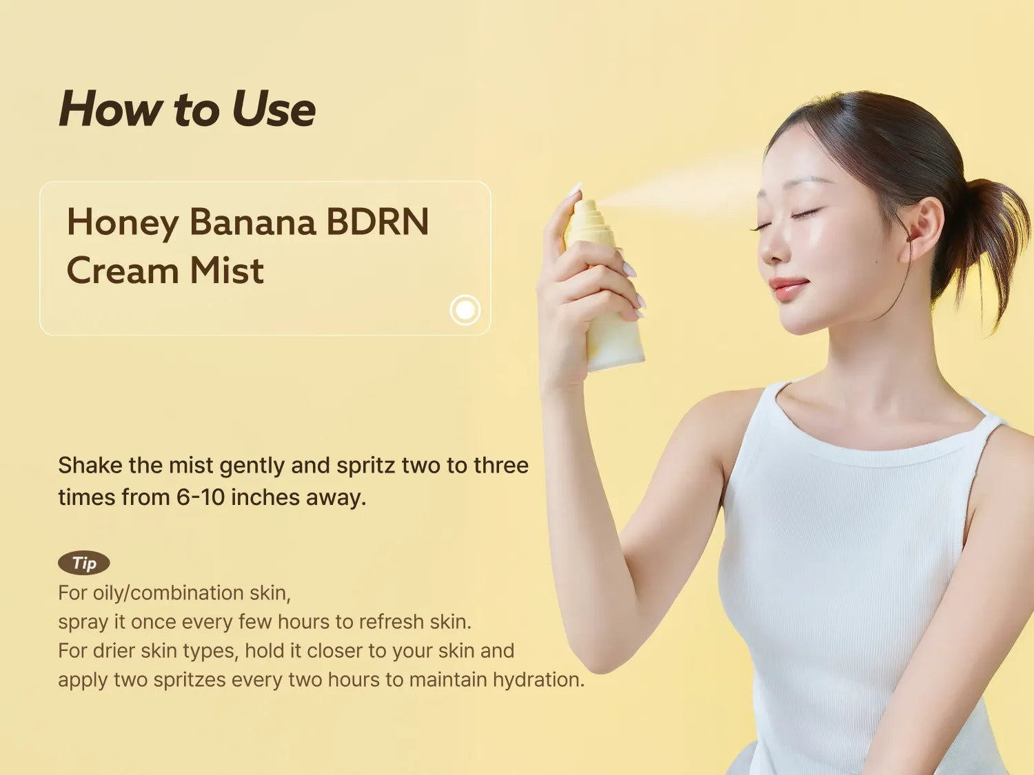 MUMUKI Honey Banana BDRN Cream Mist 100ml