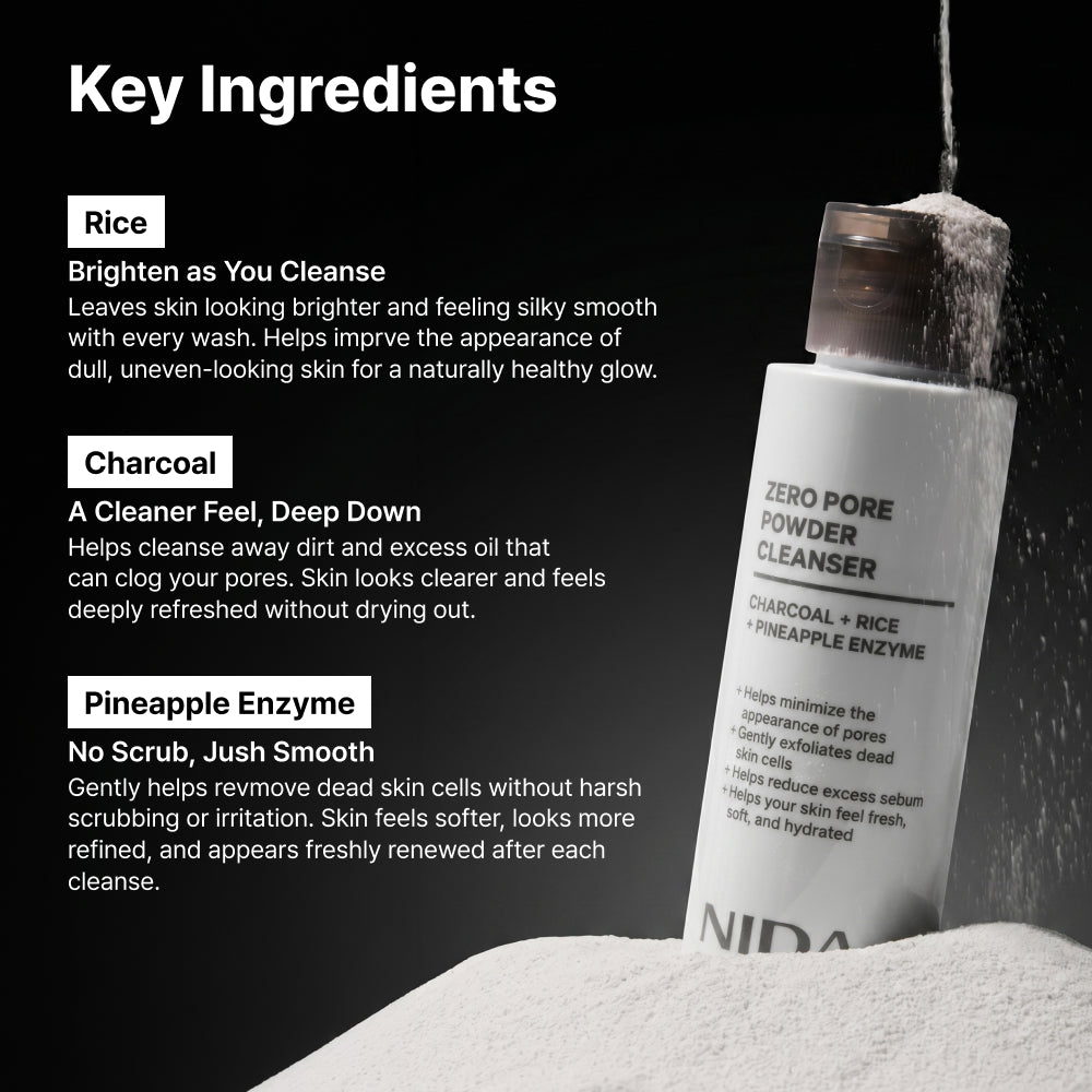 NIDA Zero Pore Powder Cleanser 50g