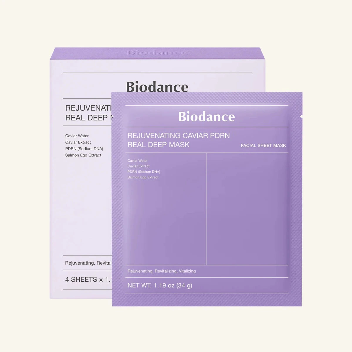 Biodance 再生魚子精華PDRN深層面膜 4片 - Beautitu.com