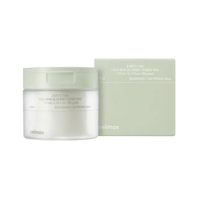 Celimax Ji Woo CICA 積雪草祛痘收毛孔淨膚棉片 60片裝 - Beautitu.com