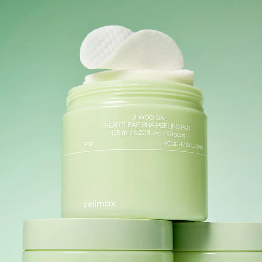 Celimax Ji Woo Gae 魚腥草BHA去角質爽膚棉片 60片裝 - Beautitu.com