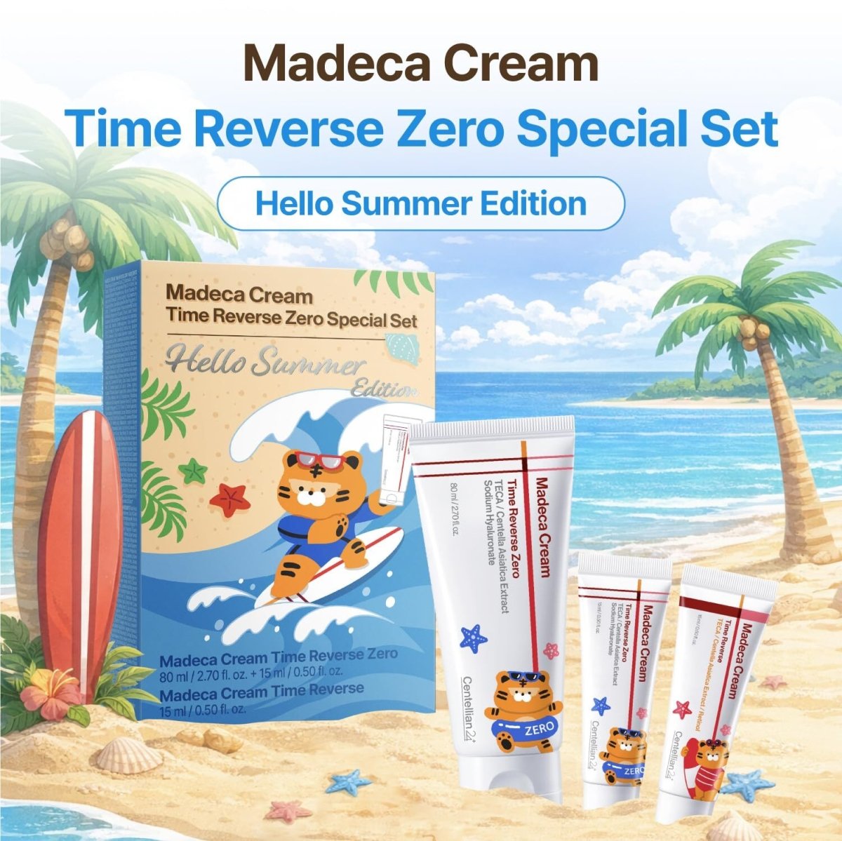 Centellian24 Madeca 逆齡煥顏霜零度版 80ml + 15ml Madeca 逆齡煥顏霜 15ml - Beautitu.com
